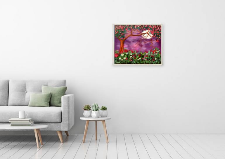 Original Street Art Floral Painting by Md Atikur Rahman