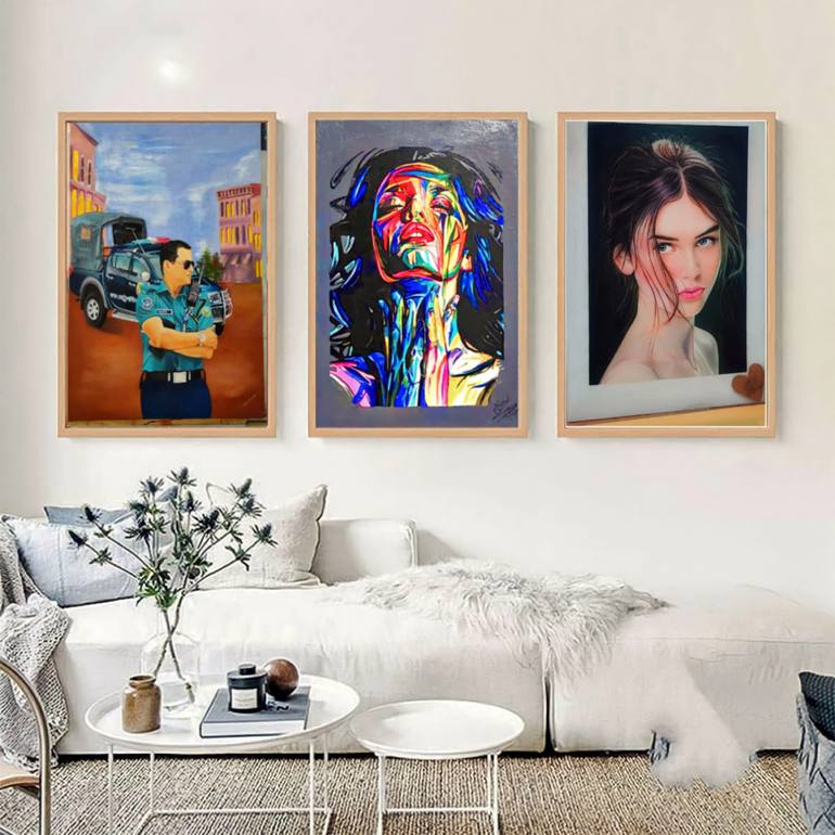 Original Figurative People Painting by Md Atikur Rahman