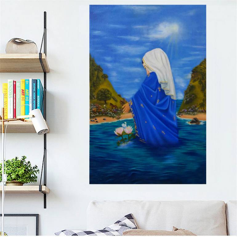 Original Figurative Religion Painting by Md Atikur Rahman