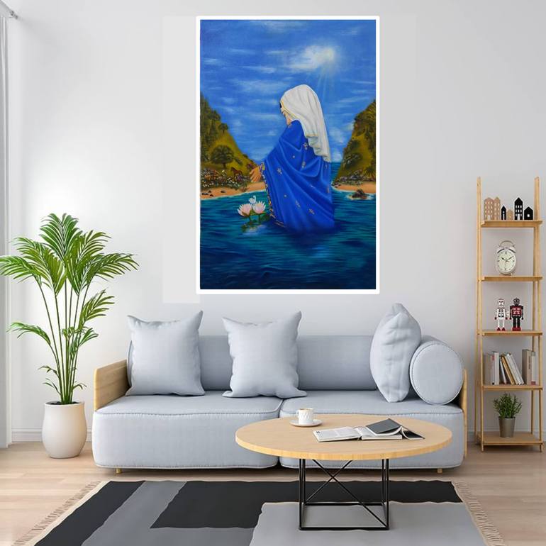 Original Figurative Religion Painting by Md Atikur Rahman