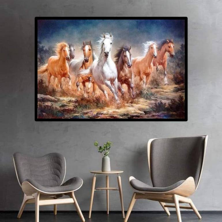 Original Realism Horse Painting by Md Atikur Rahman