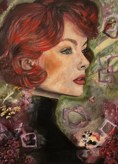 Original Abstract Women Paintings by Sabrina Hamel