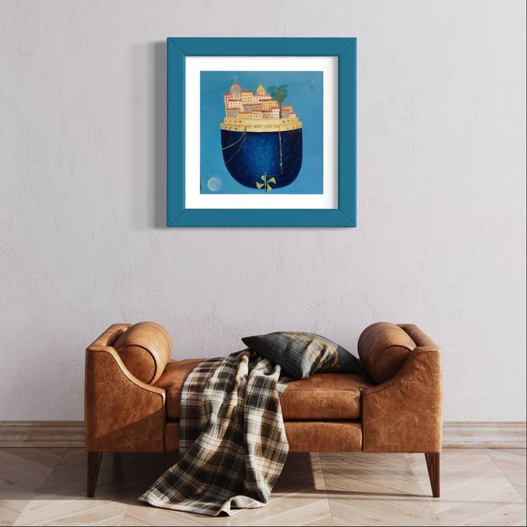 Original Conceptual Boat Painting by Jelena Duma