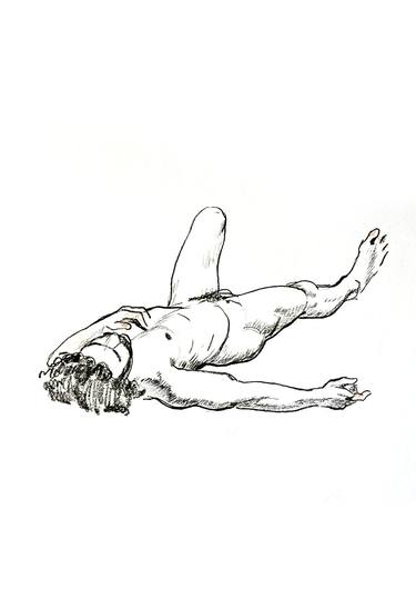 Original Realism Nude Drawings by Rinat Zaripov