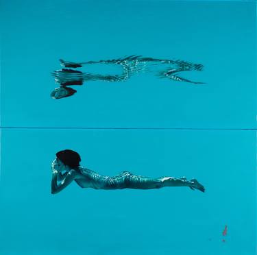 Original Figurative Water Paintings by Xavi Figueras