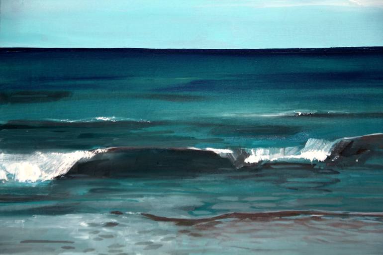 Original Contemporary Beach Painting by Xavi Figueras