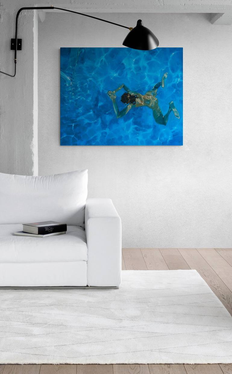 Original Contemporary Water Painting by Xavi Figueras