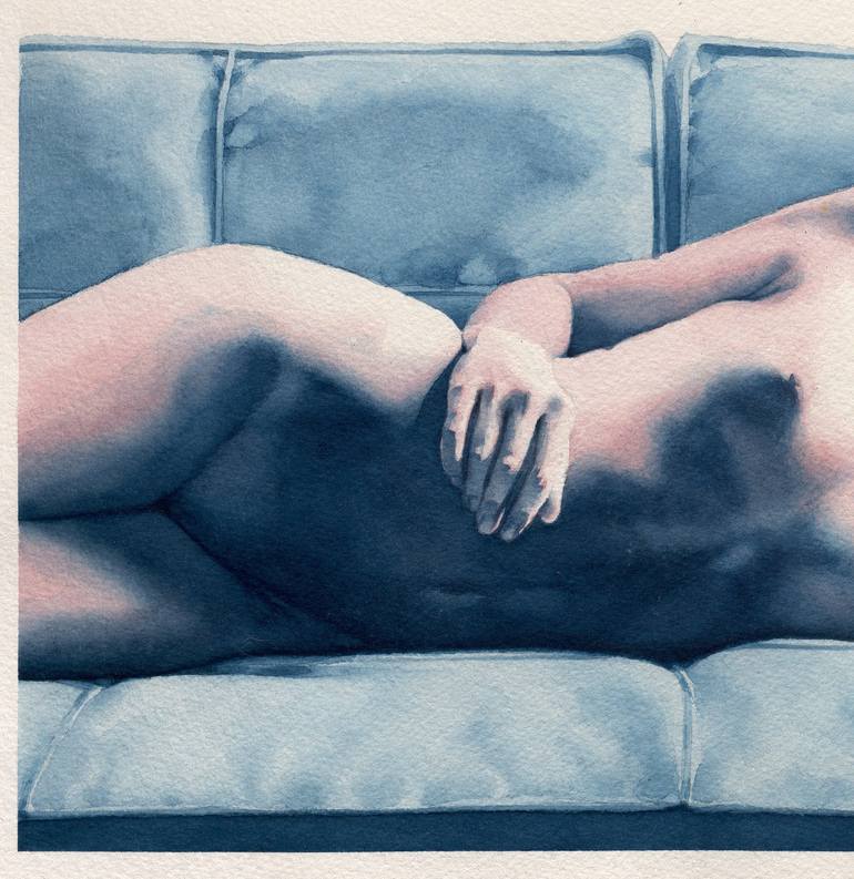 Original Contemporary Nude Painting by Xavi Figueras
