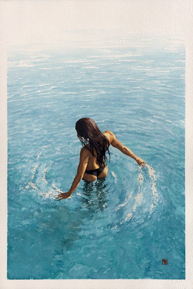 Original Contemporary Water Paintings by Xavi Figueras
