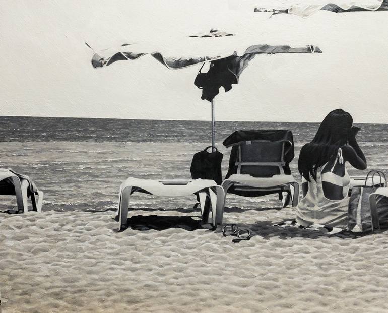 Original Beach Painting by Xavi Figueras