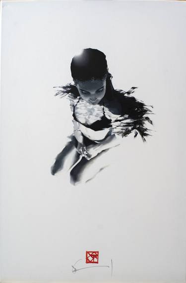 Original Black & White Fantasy Paintings by Xavi Figueras