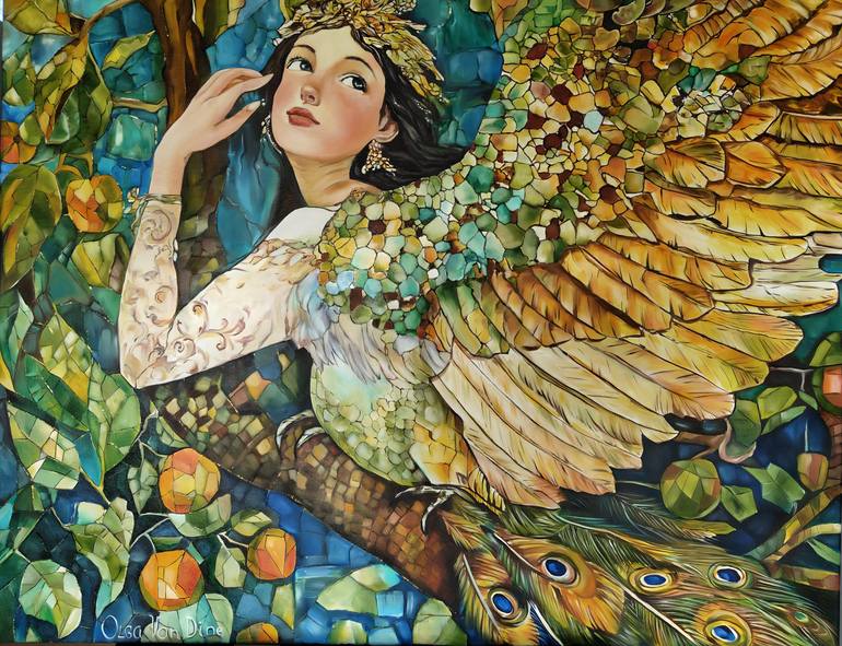Original Abstract Fantasy Paintings by Olga Van Dine