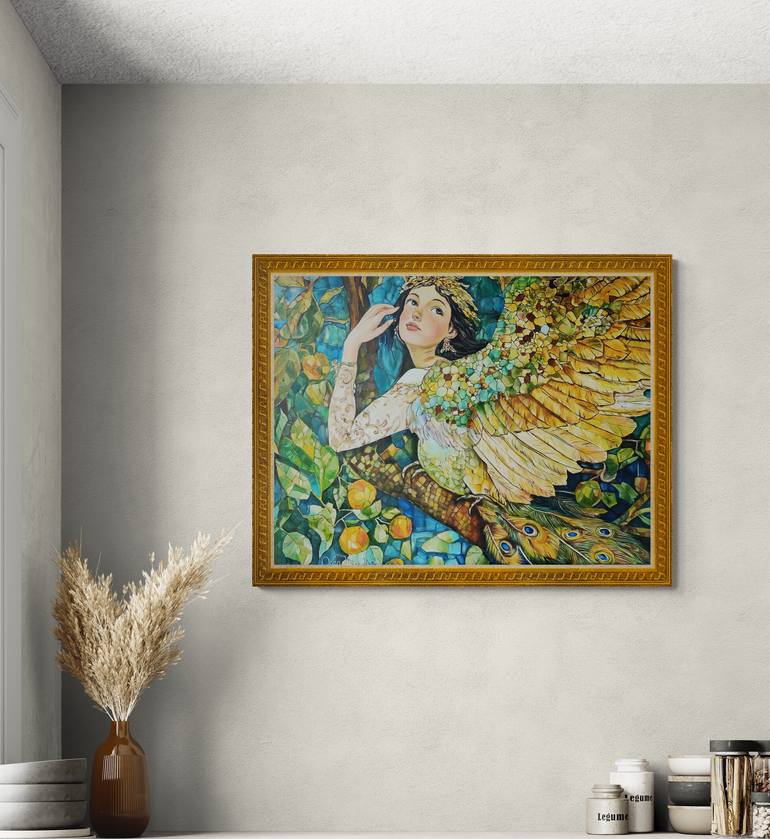 Original Abstract Fantasy Painting by Olga Van Dine