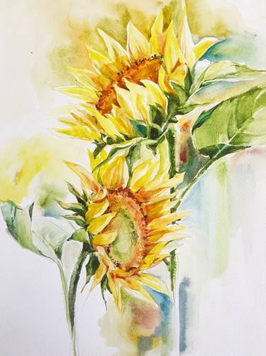 "Summer sunflowers" by Tetiana Komarova thumb