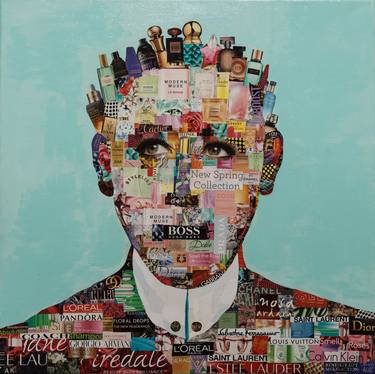 Original Conceptual Portrait Collage by Andrew Kats