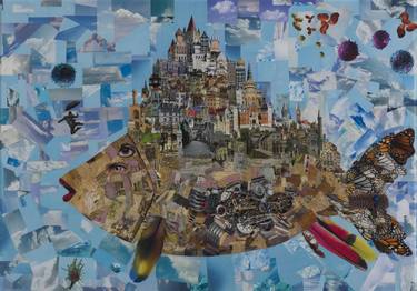Original Impressionism Cities Collage by Andrew Kats