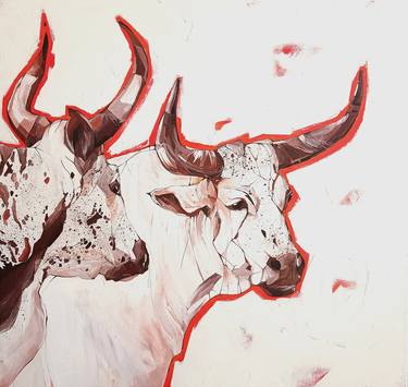 Original Figurative Animal Paintings by Sylwia Wenska