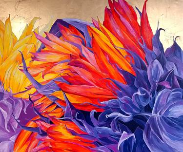 Original Contemporary Floral Paintings by Sylwia Wenska