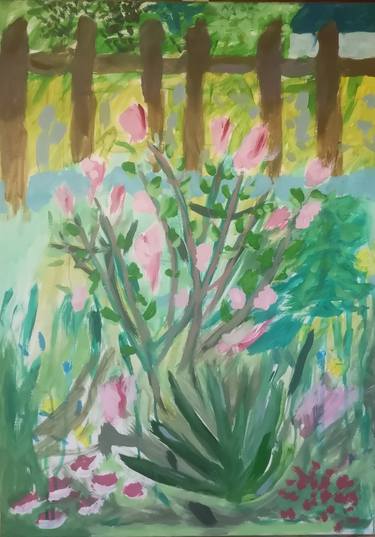 Original Expressionism Garden Paintings by Jovan Kojić