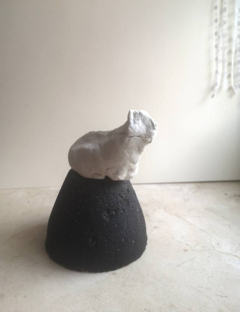 Original Expressionism Cats Sculpture by Jovan Kojić