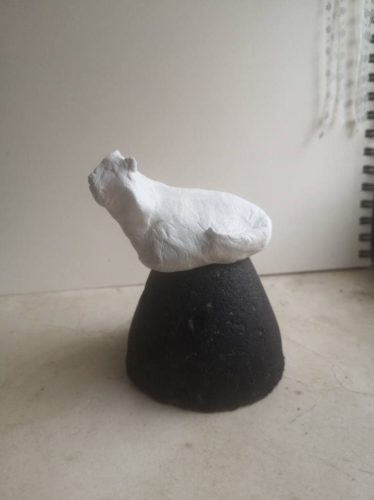 Original Expressionism Cats Sculpture by Jovan Kojić