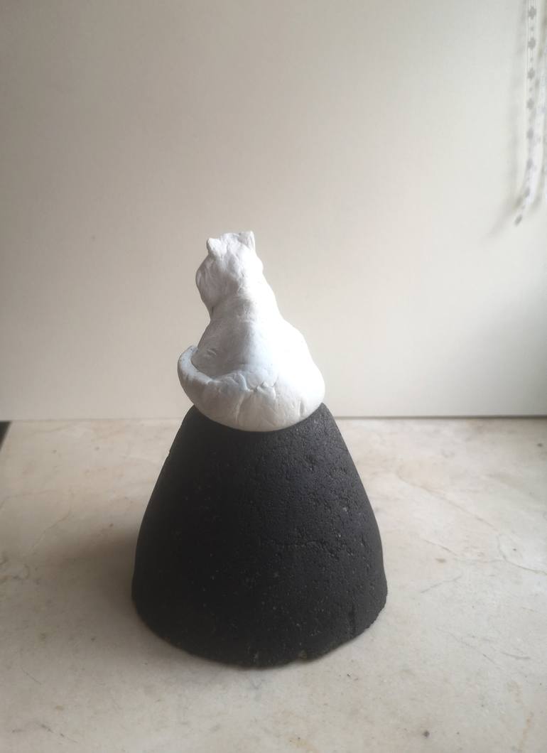 Original Expressionism Cats Sculpture by Jovan Kojić