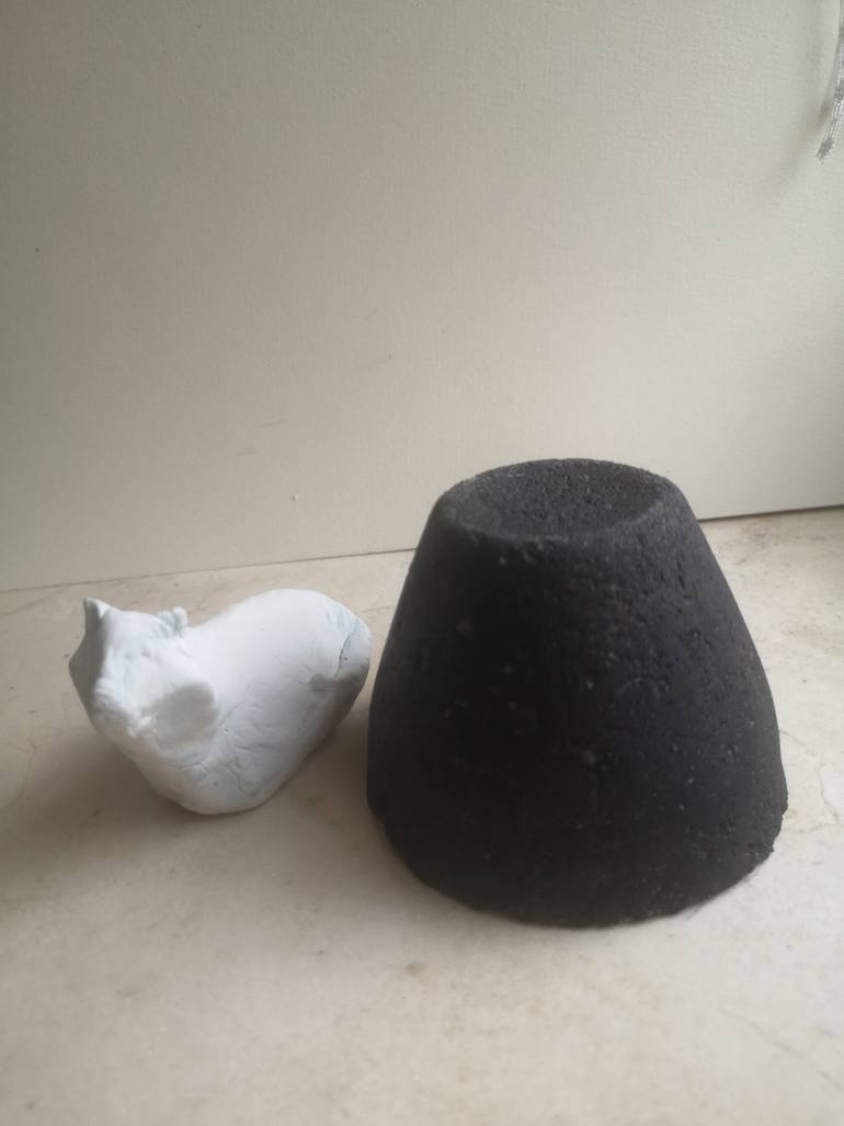 Original Expressionism Cats Sculpture by Jovan Kojić