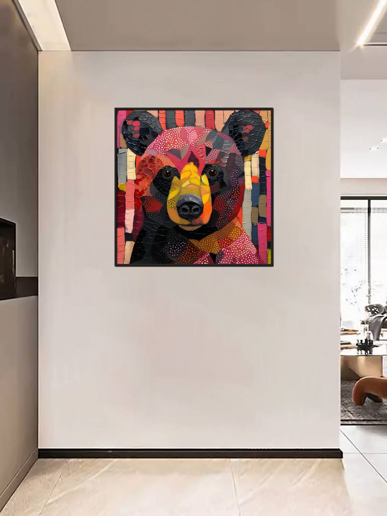 Original Art Deco Abstract Painting by Shawn Lee