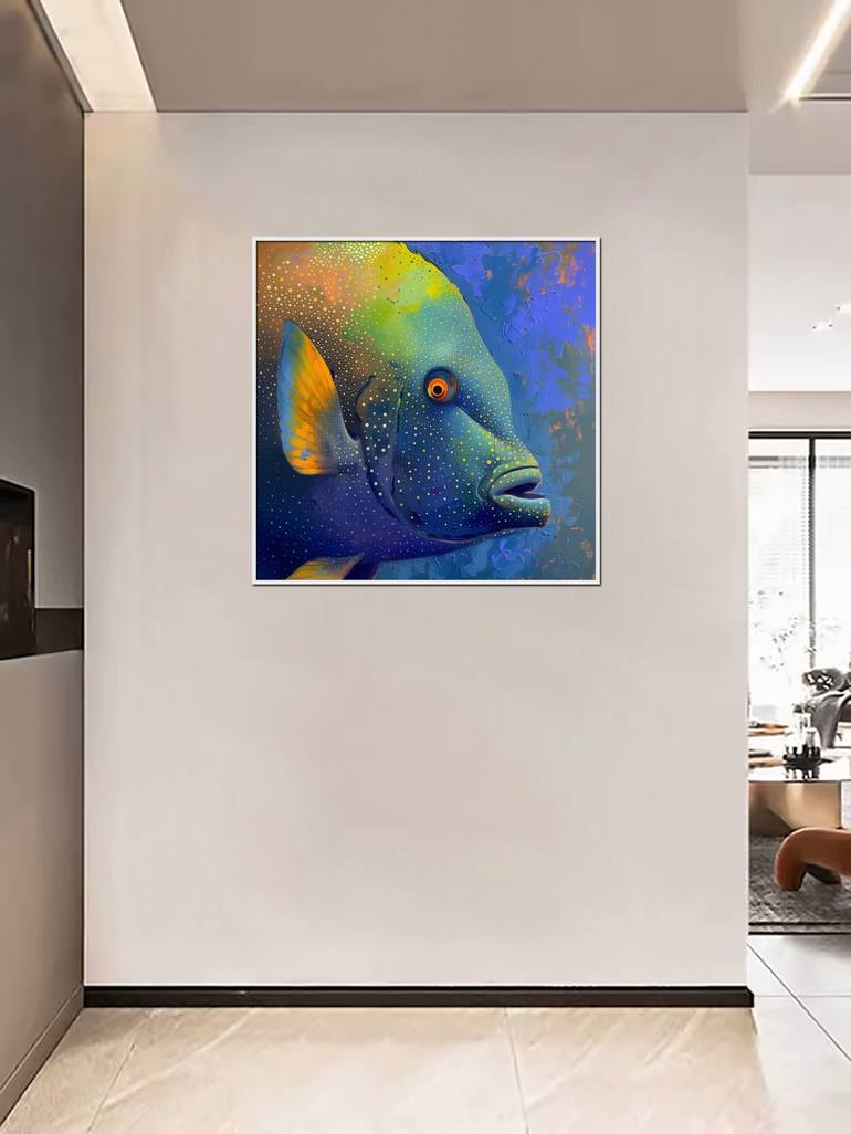 Original Abstract Animal Painting by Shawn Lee