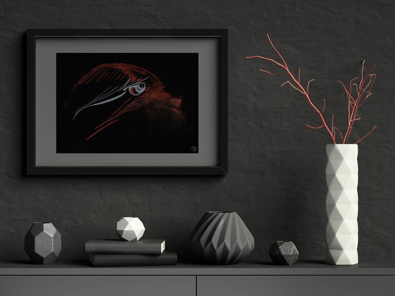 Original Surrealism Abstract Drawing by Elena Yakhina