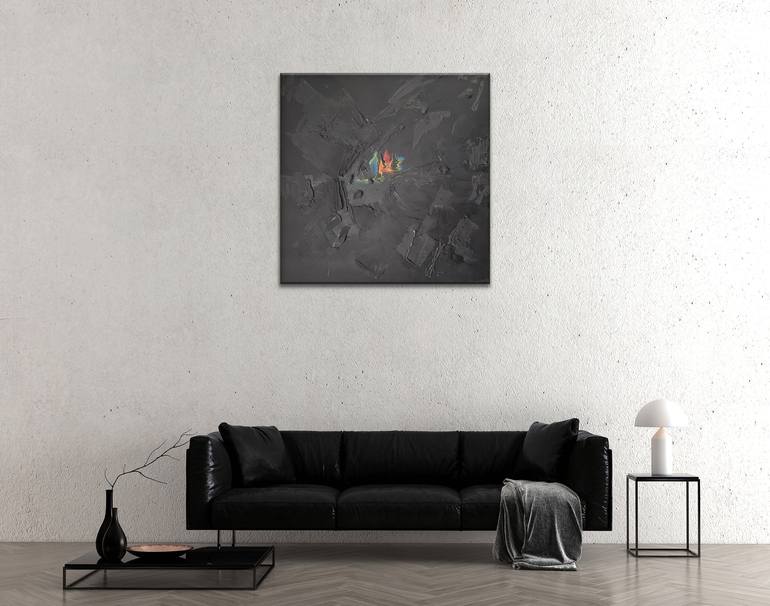 Original Abstract Expressionism Abstract Painting by Elena Yakhina