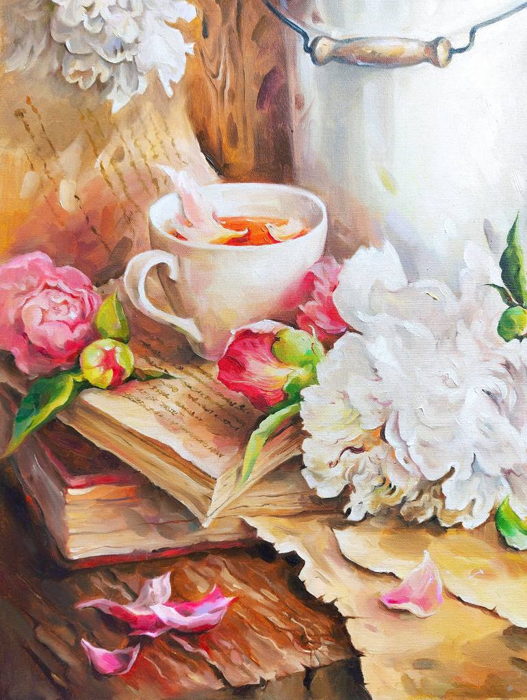 Original Realism Still Life Painting by Elina Kovalenko