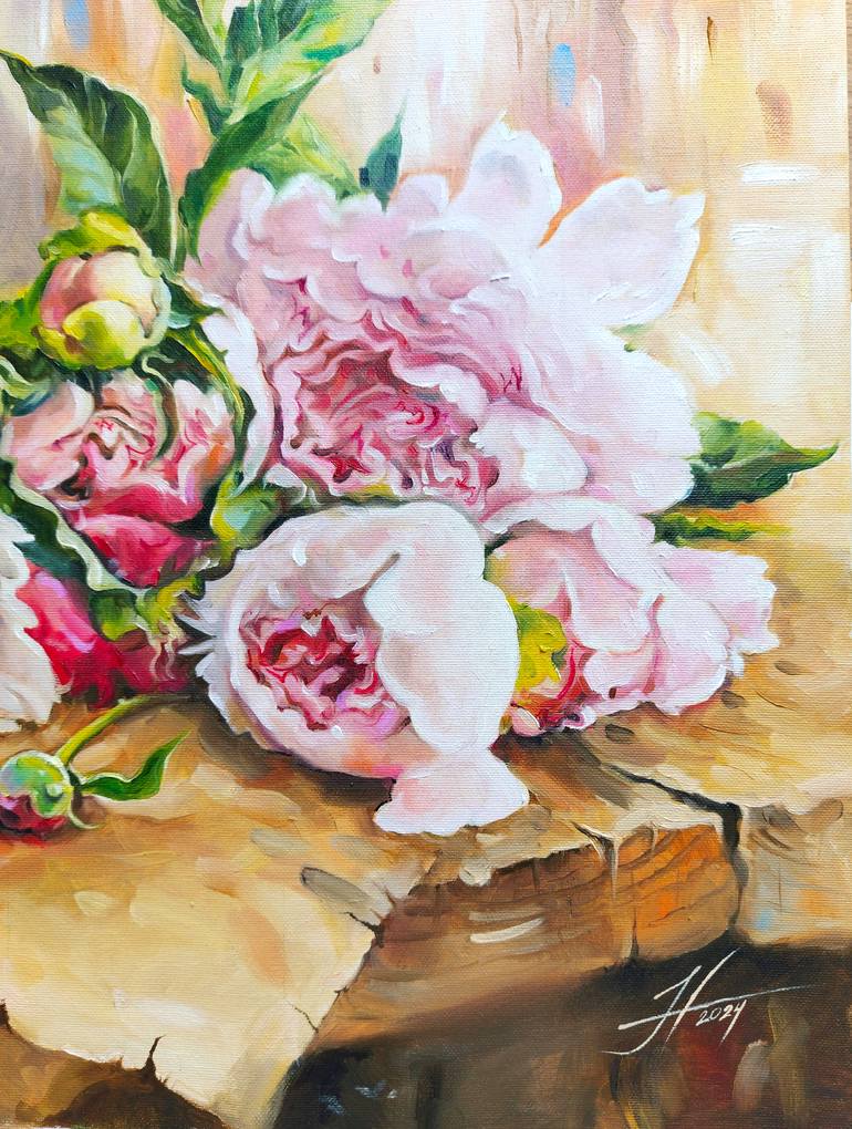 Original Realism Still Life Painting by Elina Kovalenko