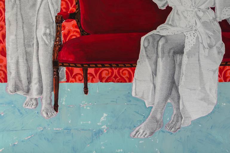 Original Figurative Women Painting by Selin Çeliktaş
