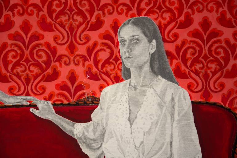 Original Figurative Women Painting by Selin Çeliktaş