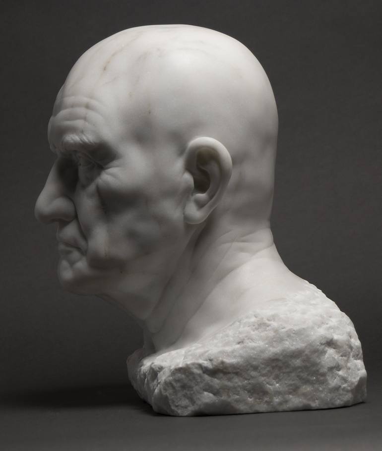 Original Figurative Portrait Sculpture by Marco Di Lucca
