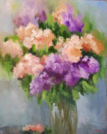 Original Impressionism Floral Paintings by Svetlana Grishkovec-Kiisky