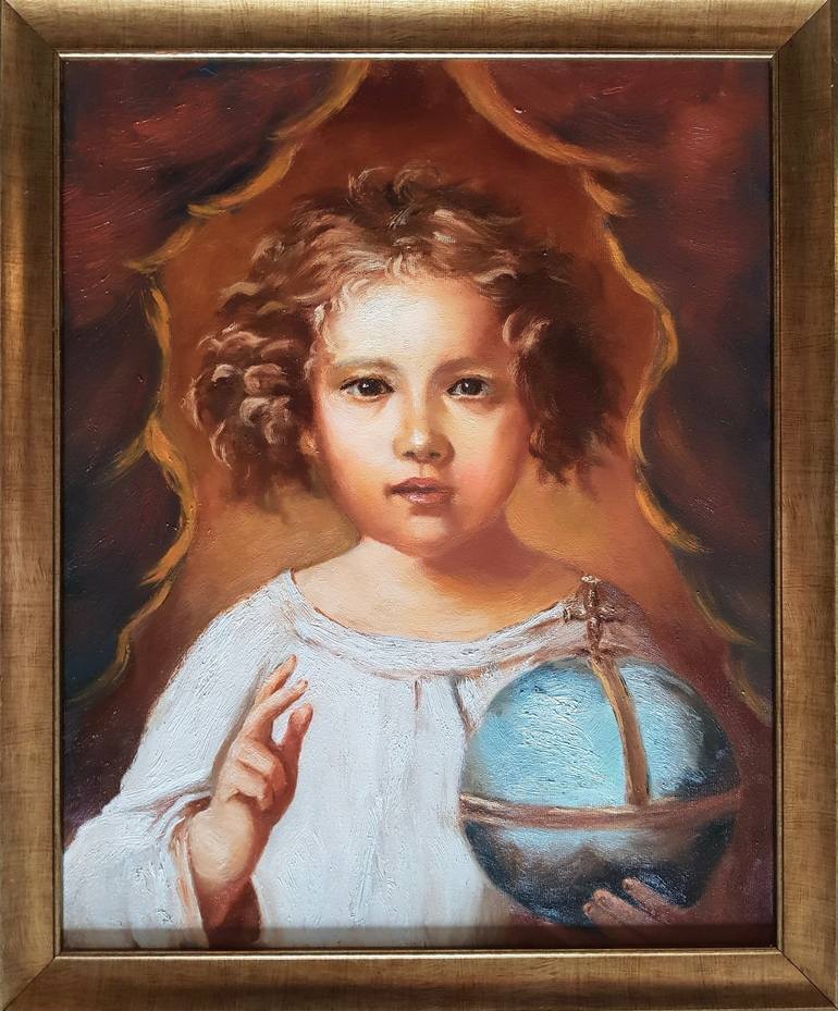 Original Figurative Religion Painting by Svetlana Grishkovec-Kiisky