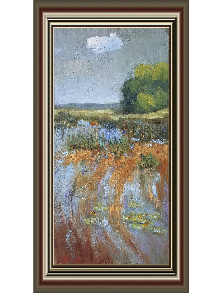 Original Expressionism Landscape Painting by Svetlana Grishkovec-Kiisky