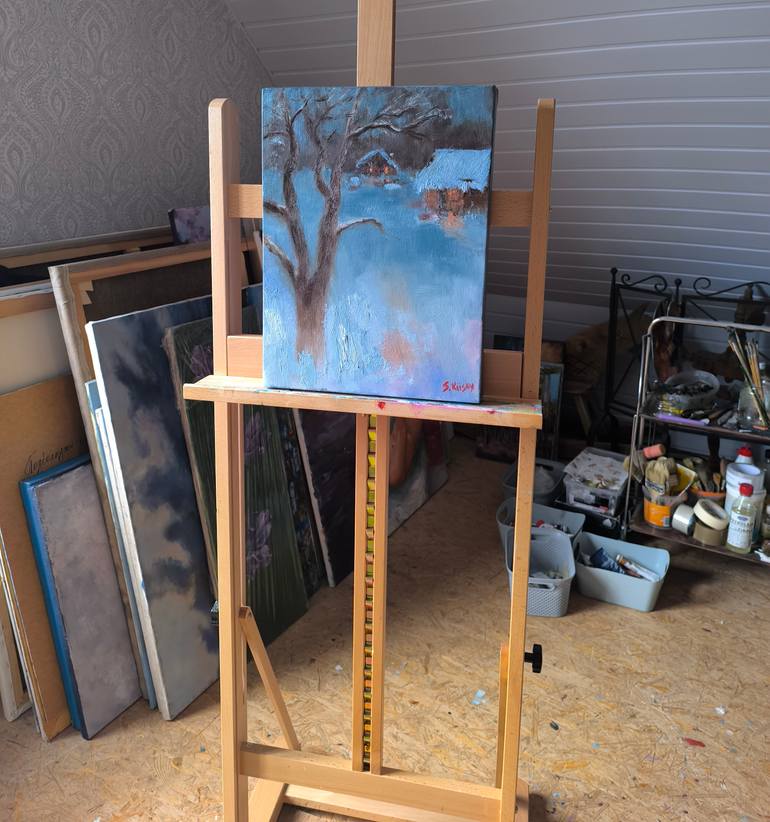 Original Expressionism Landscape Painting by Svetlana Grishkovec-Kiisky