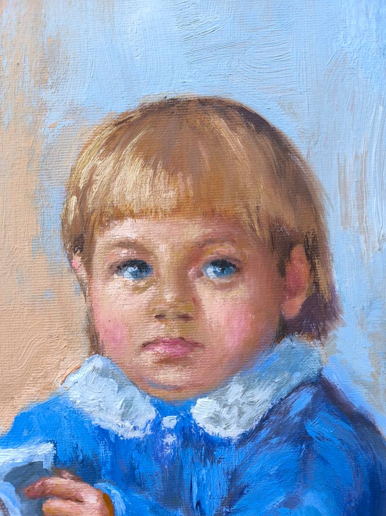 Original Figurative Children Painting by Svetlana Grishkovec-Kiisky