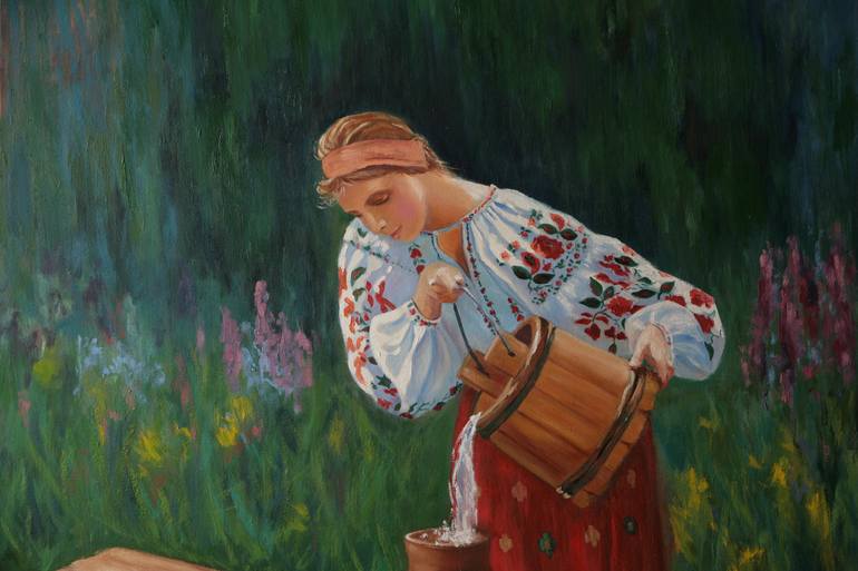 Original People Painting by Svetlana Grishkovec-Kiisky