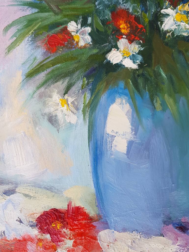 Original Impressionism Floral Painting by Svetlana Grishkovec-Kiisky