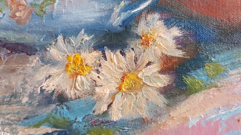 Original Expressionism Floral Painting by Svetlana Grishkovec-Kiisky