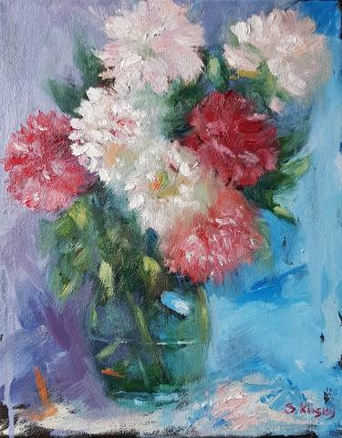 Print of Floral Paintings by Svetlana Grishkovec-Kiisky