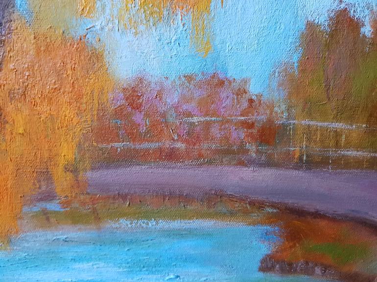 Original Expressionism Landscape Painting by Svetlana Grishkovec-Kiisky