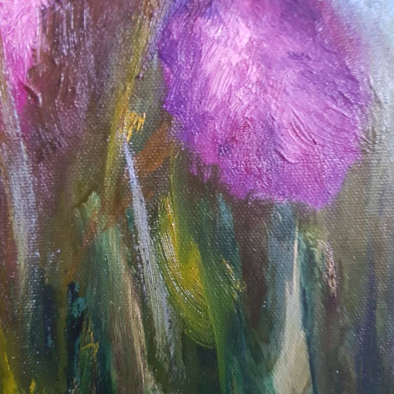 Original Expressionism Floral Painting by Svetlana Grishkovec-Kiisky