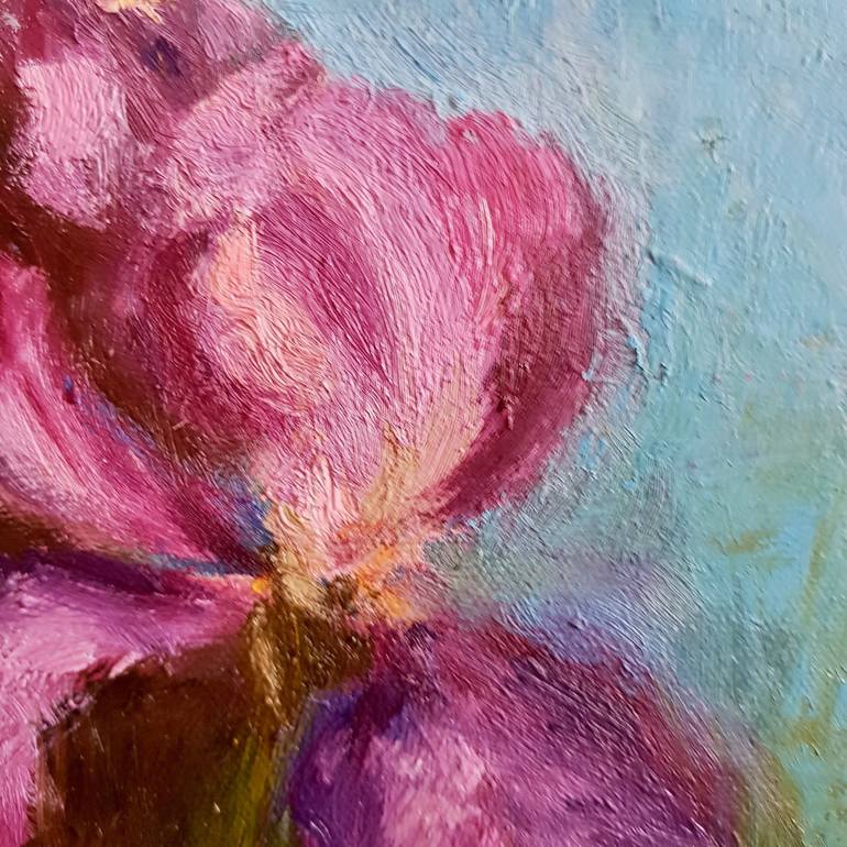 Original Expressionism Floral Painting by Svetlana Grishkovec-Kiisky