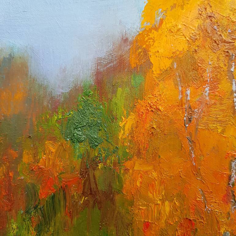 Original Expressionism Landscape Painting by Svetlana Grishkovec-Kiisky