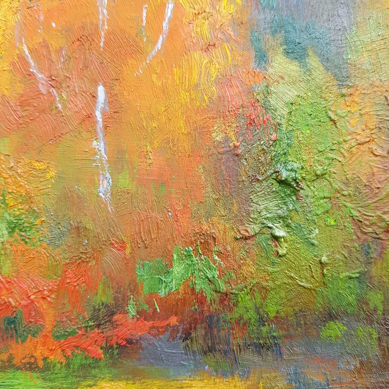 Original Expressionism Landscape Painting by Svetlana Grishkovec-Kiisky